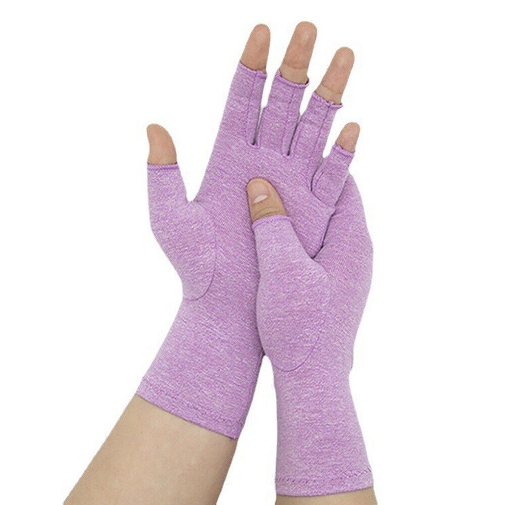 Compressione Guanti Sollievo Dal Dolore Artrite Supporto senza Dita Anti Mano