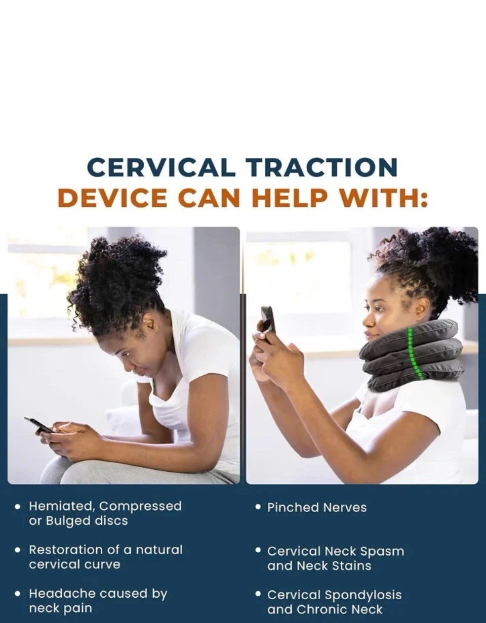 Neck Stretcher & Cervical Neck Traction Device, Best Neck Brace for Neck Pain…