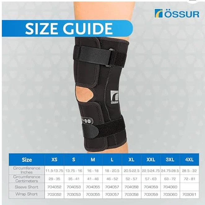 Ossur Rebound Knee Sleeve, Size Large, Ref 704057
