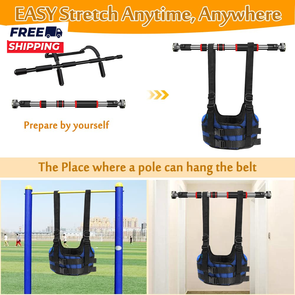 Back Stretcher Lumbar Traction Device Spine Decompression Belt for Pain Relief