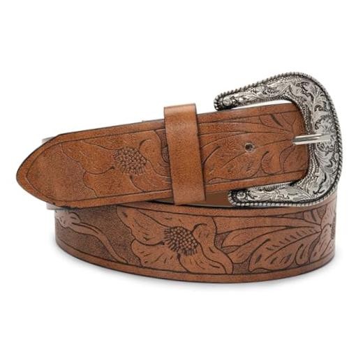 INOGIH Adjustable-Vintage-Western-Cowboy-Belt Women Men One Size Coffee-style 2
