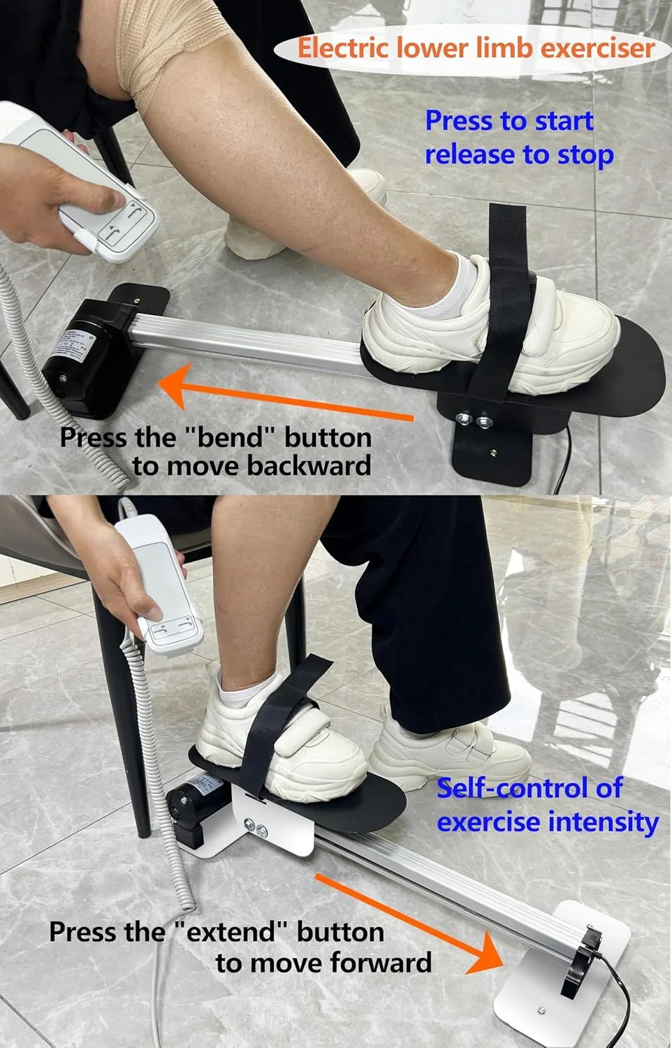 FSA/HSA Eligible Electric Knee Glide for Knee Replacement Recovery Aids Kit Knee