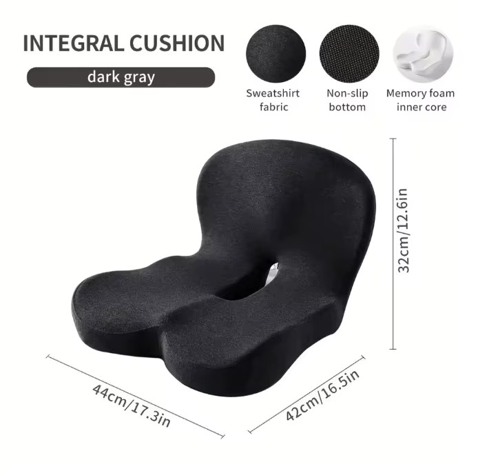 Memory Foam Lumbar Support Pillow Car Seat Office Chair Waist Cushion