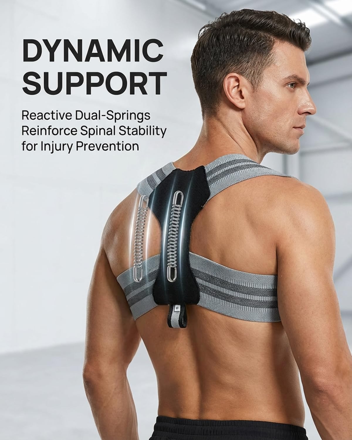 -Gym Back Posture Corrector for men to Open Shoulders, 8cm Ultra-Wide No-Digg…