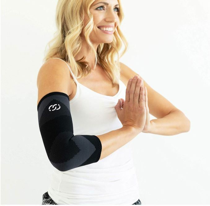 Elbow Compression Sleeve Support for Weightlifting Tennis Golf Tendinitis Medium