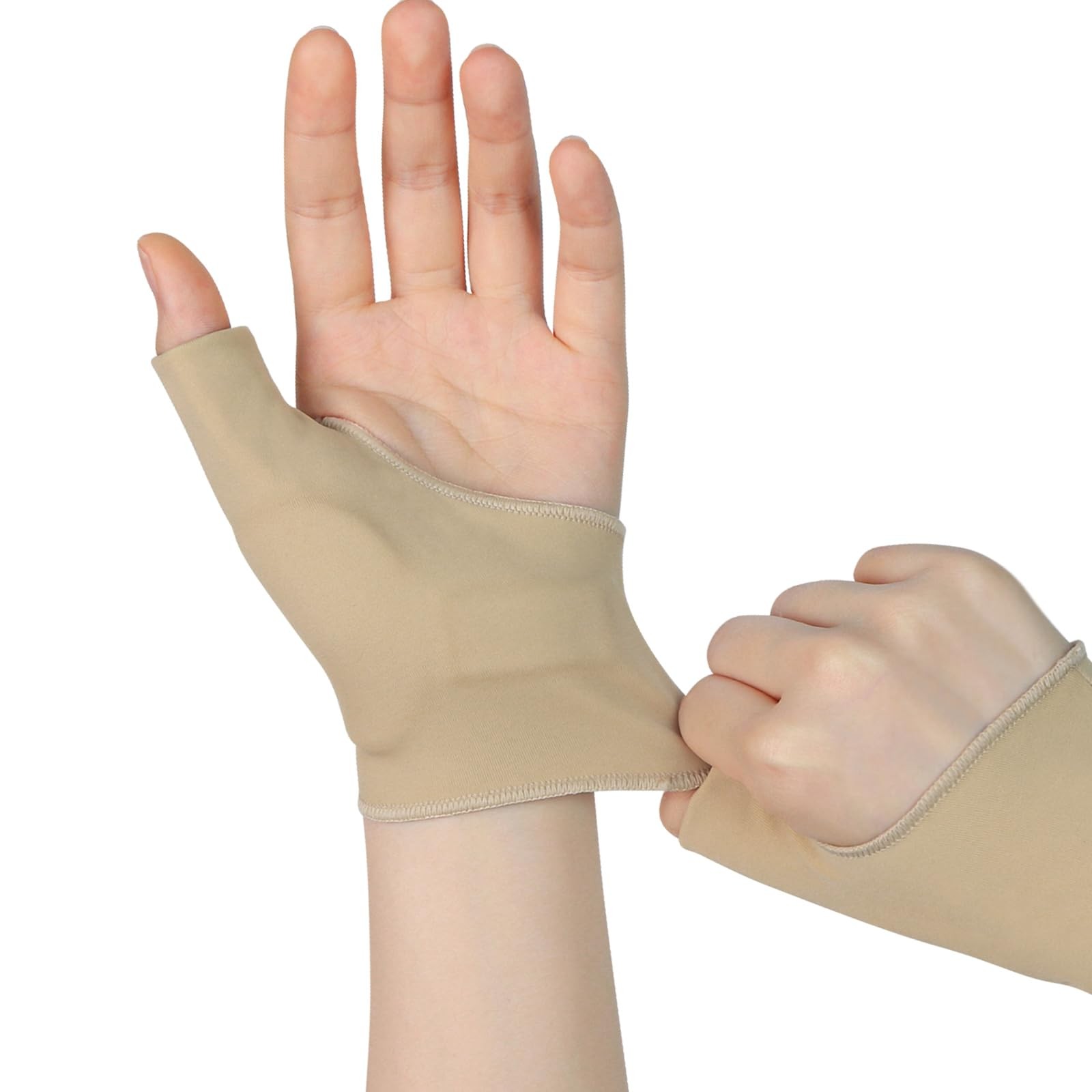 Elastic Thumb & Wrist Brace (2-Pack) – Splashproof Compression Sleeve for Art…