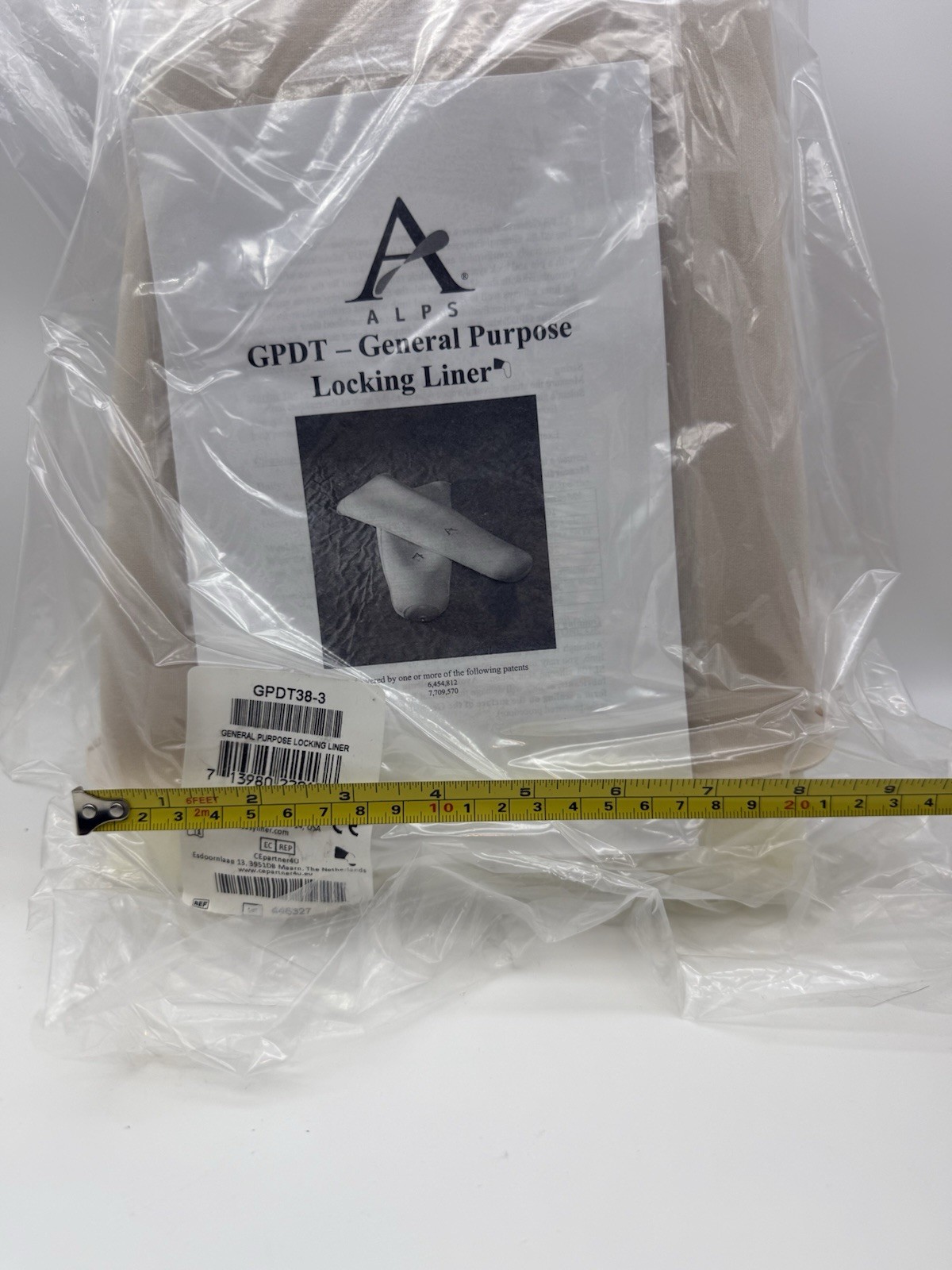 ALPS 28 General Purpose Prosthetic Locking Liner, Beige GPDT28-3 Brand New
