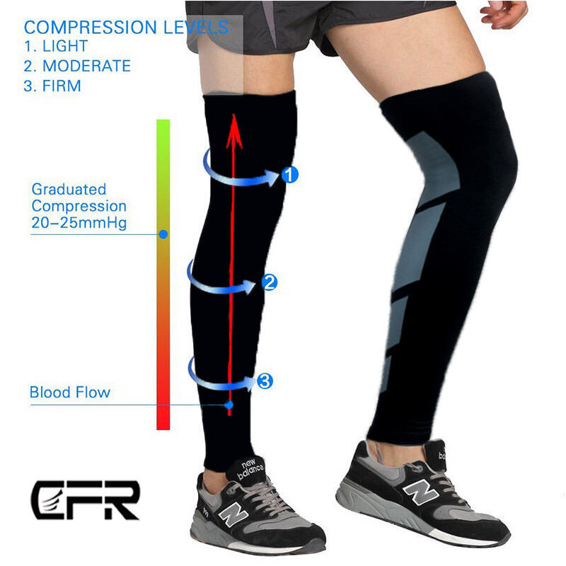 Knee Leg Support Compression Sleeve Brace Sport Pain Arthritis Relief Running US