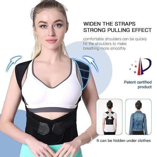 Posture Corrector Belt X-Cross Back Straightener Clavicle Shoulder Support