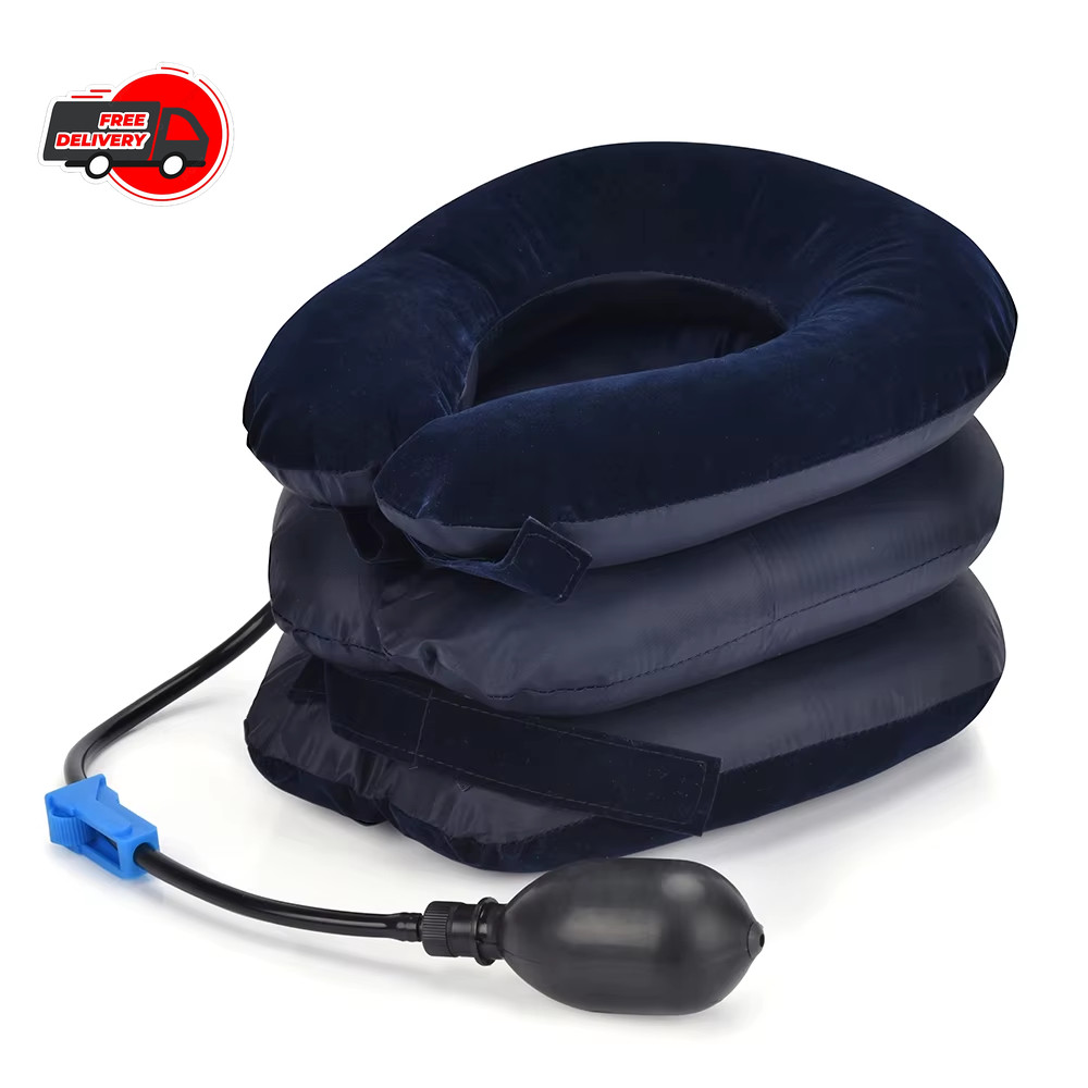 Cervical Neck Traction Device Collar Brace Support Pain Relief Stretcher Therapy