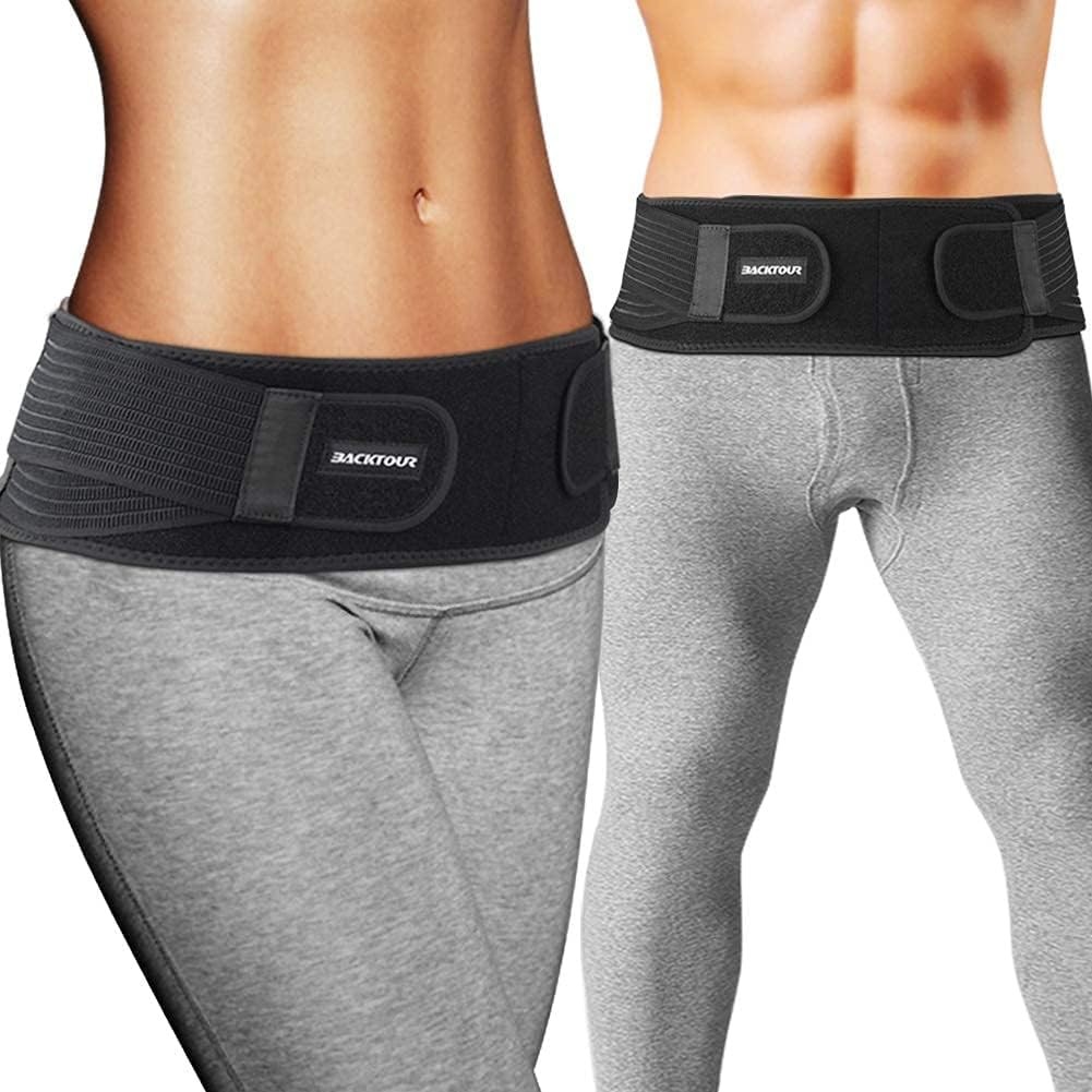 Backtour Si Belt Sacroiliac Fit hip size 30″ – 45″, sacroiliac belt-black