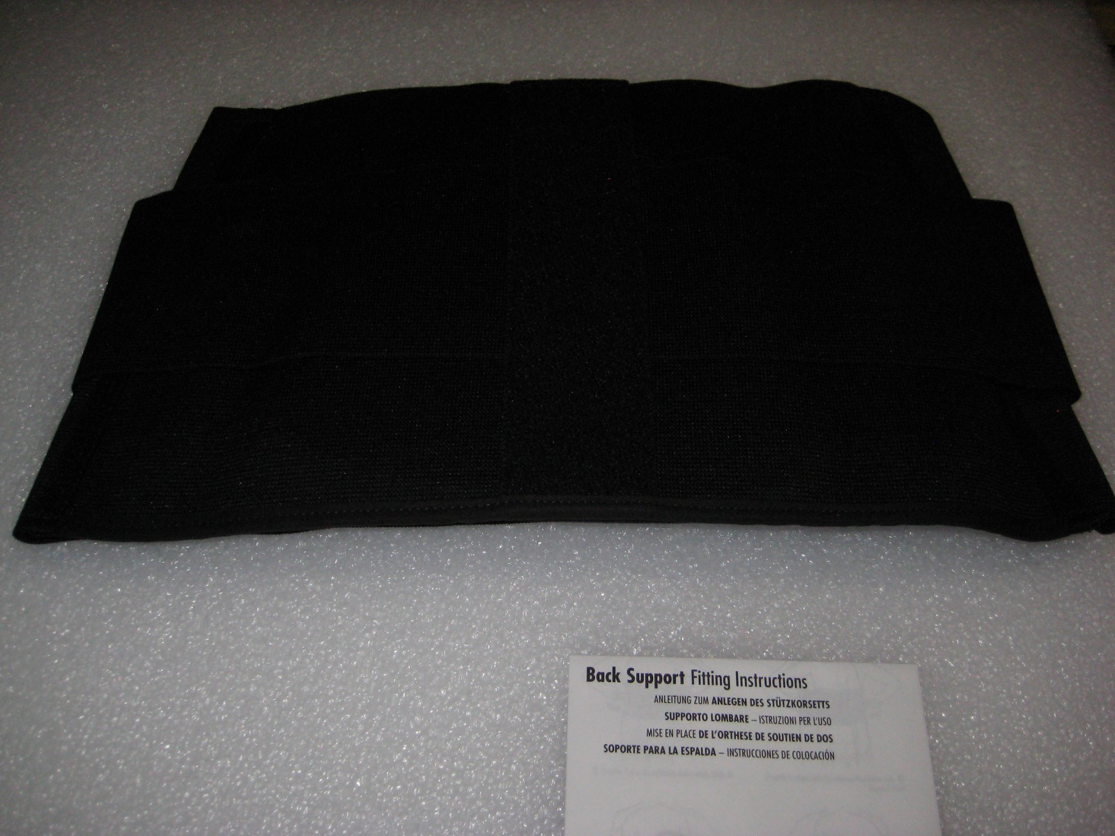 BREG Inc. 10154 Basic Lumbar Support Black – Large New in Bag