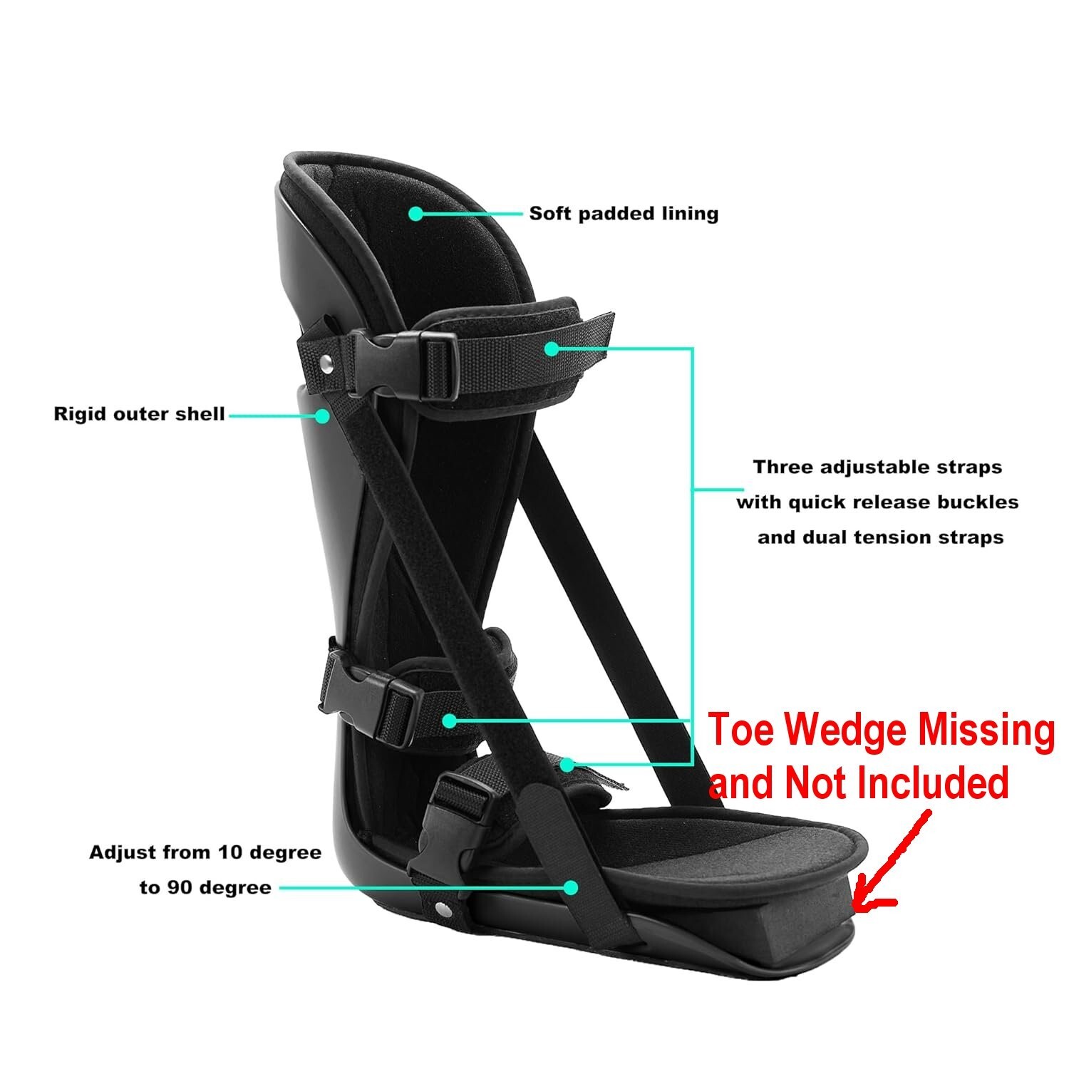 honarry Plantar Fasciitis Night Splint, Adjustable Foot Brace for Pain Relief