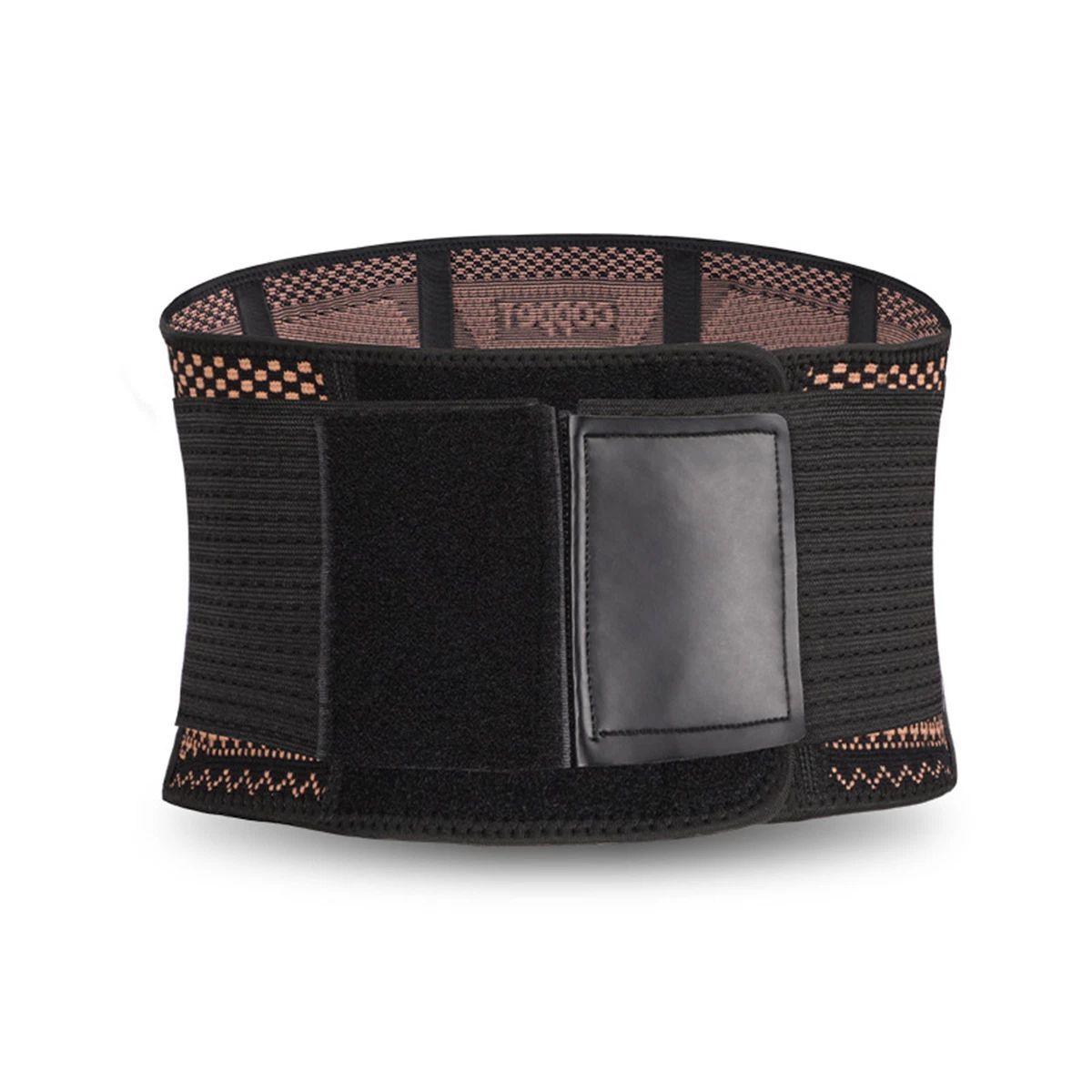 Fitness Copper Lumbar Waist Support Brace Belt Lower Back Pain Relief Gym Indoor