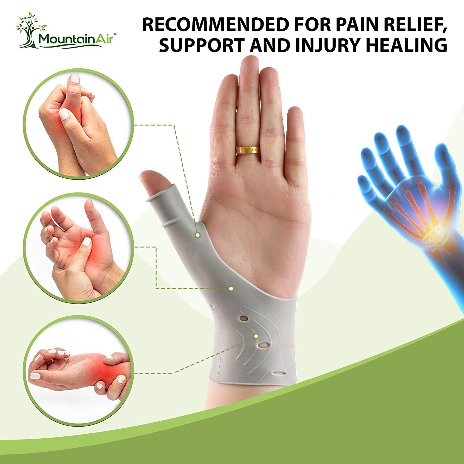 Wrist Brace Support Gloves for Carpal Tunnel & Arthritis -Thumb Splint for Immob