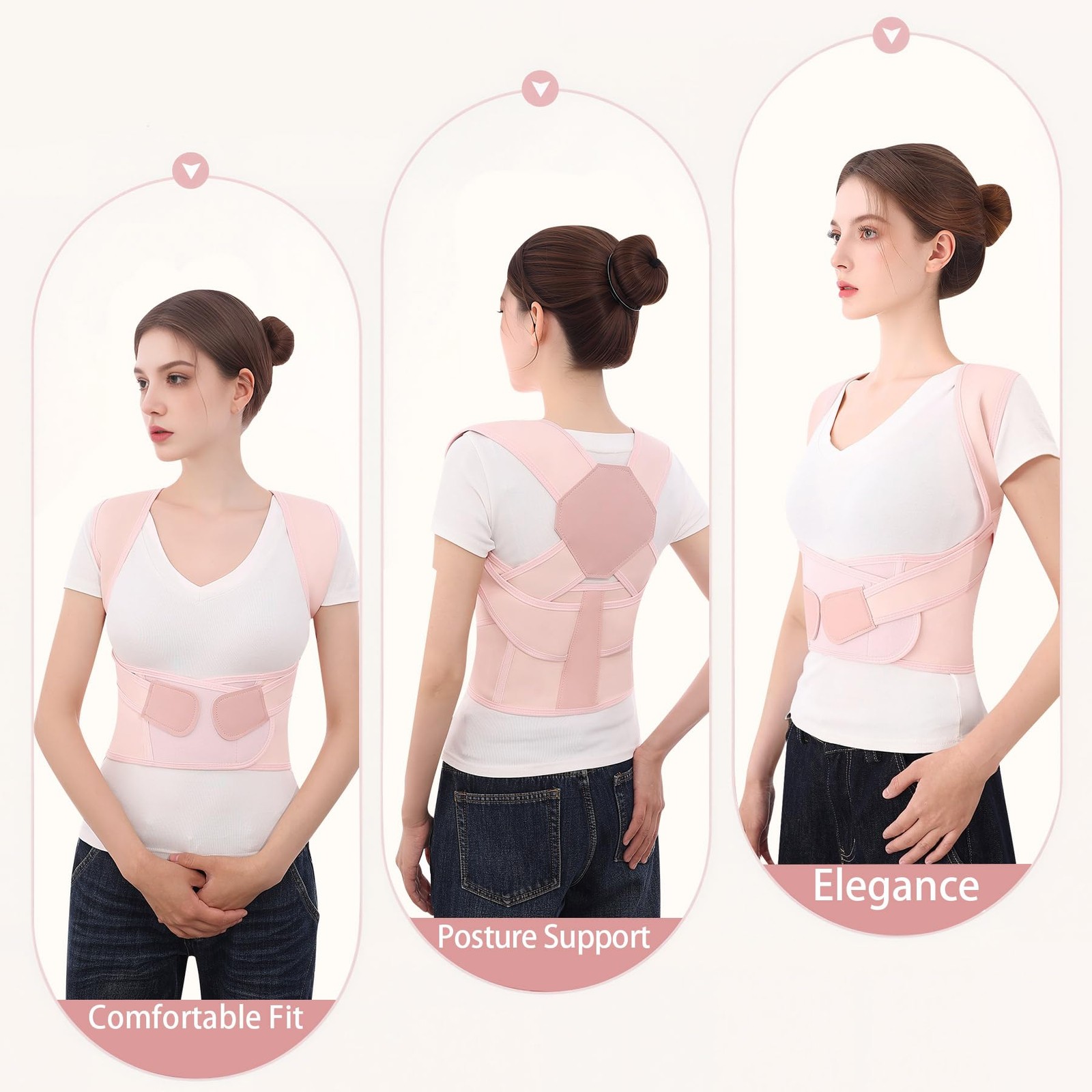 Posture Corrector for and Men Back Brace Upper Straightener Shoulder Adjustab…