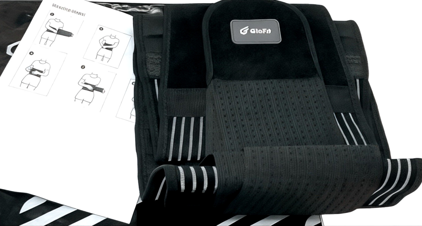Back Support Belt Medium Black Brace Sciatica Herniated Disc Relief Adjustable