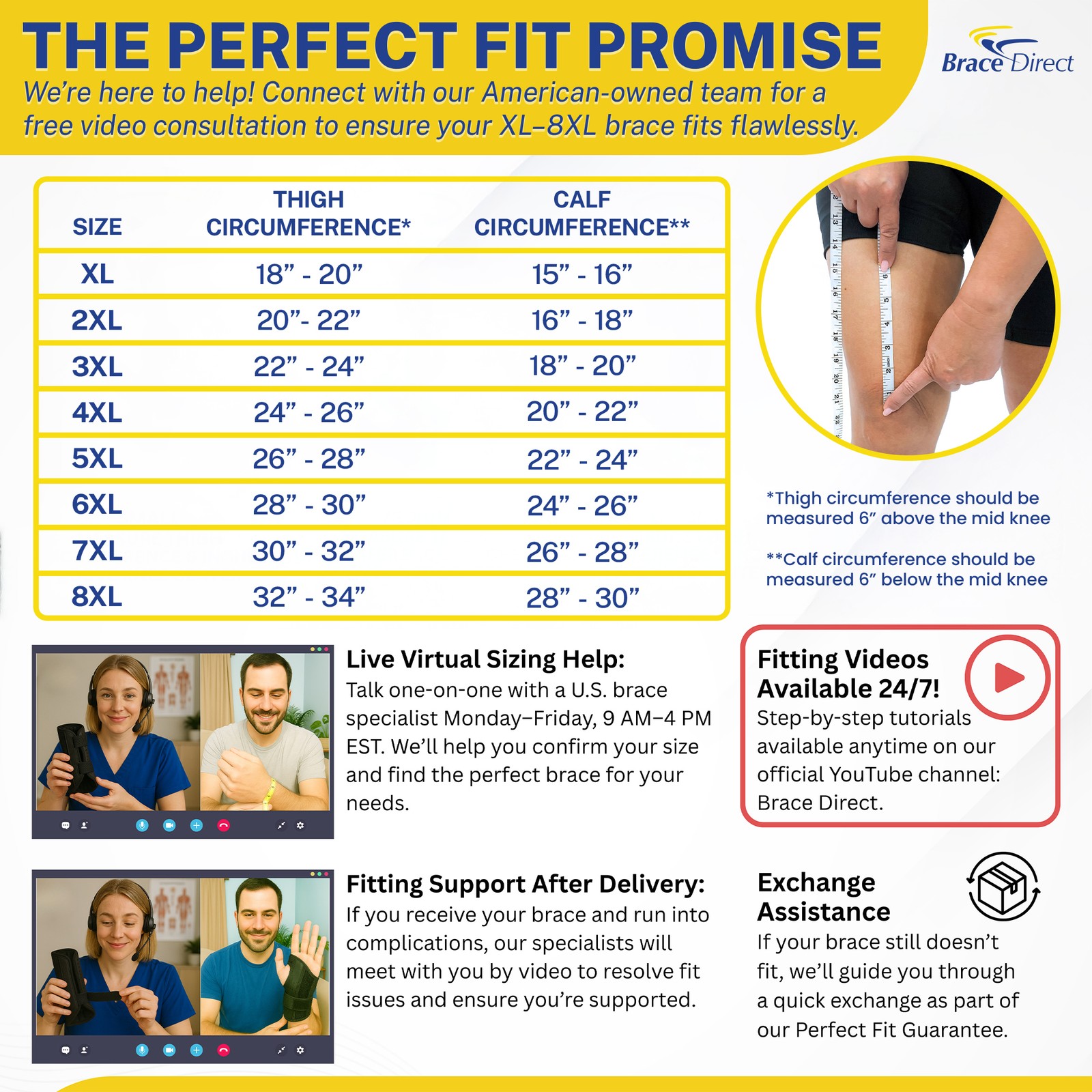Plus Size External Hinged Knee Brace with Compression Wrap for Big & Wide Thighs