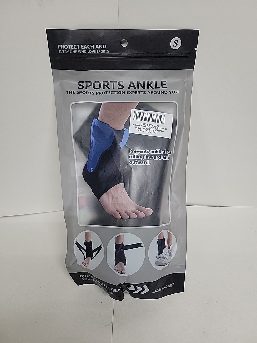 NEW SZ S Sports Ankle Brace Prevents Ankle Rolling Inward/Outward Ankle Protect