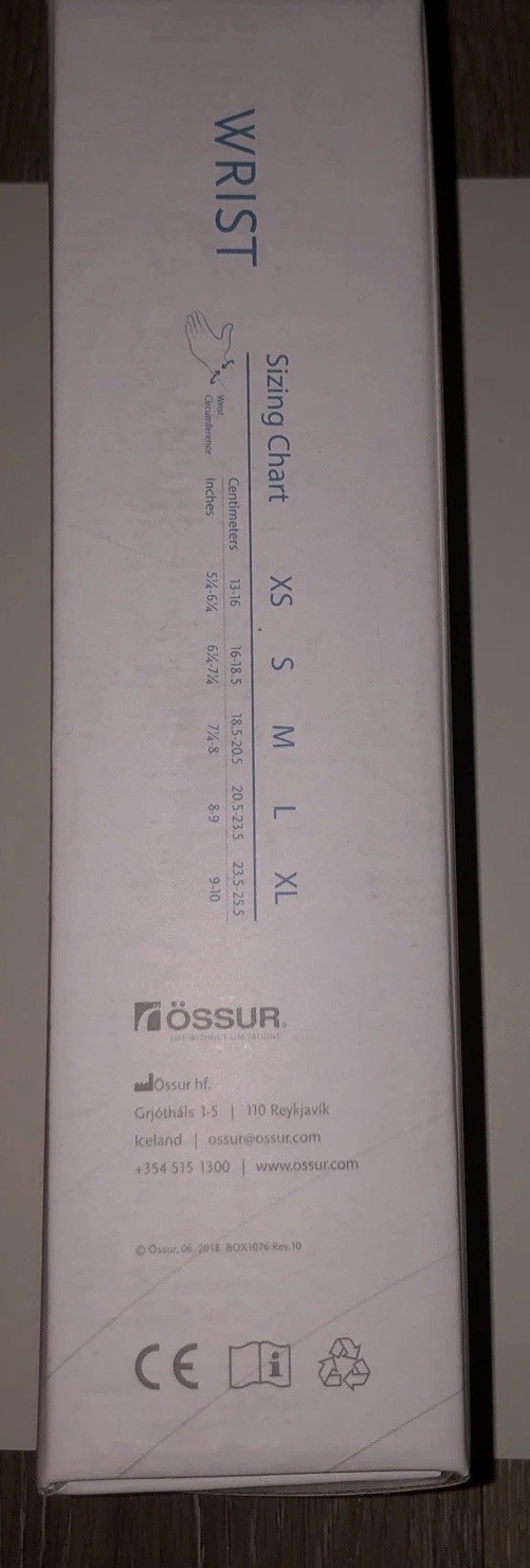 Ossur Form Fit Wrist Brace SMALL Left 8 Inch Breathable