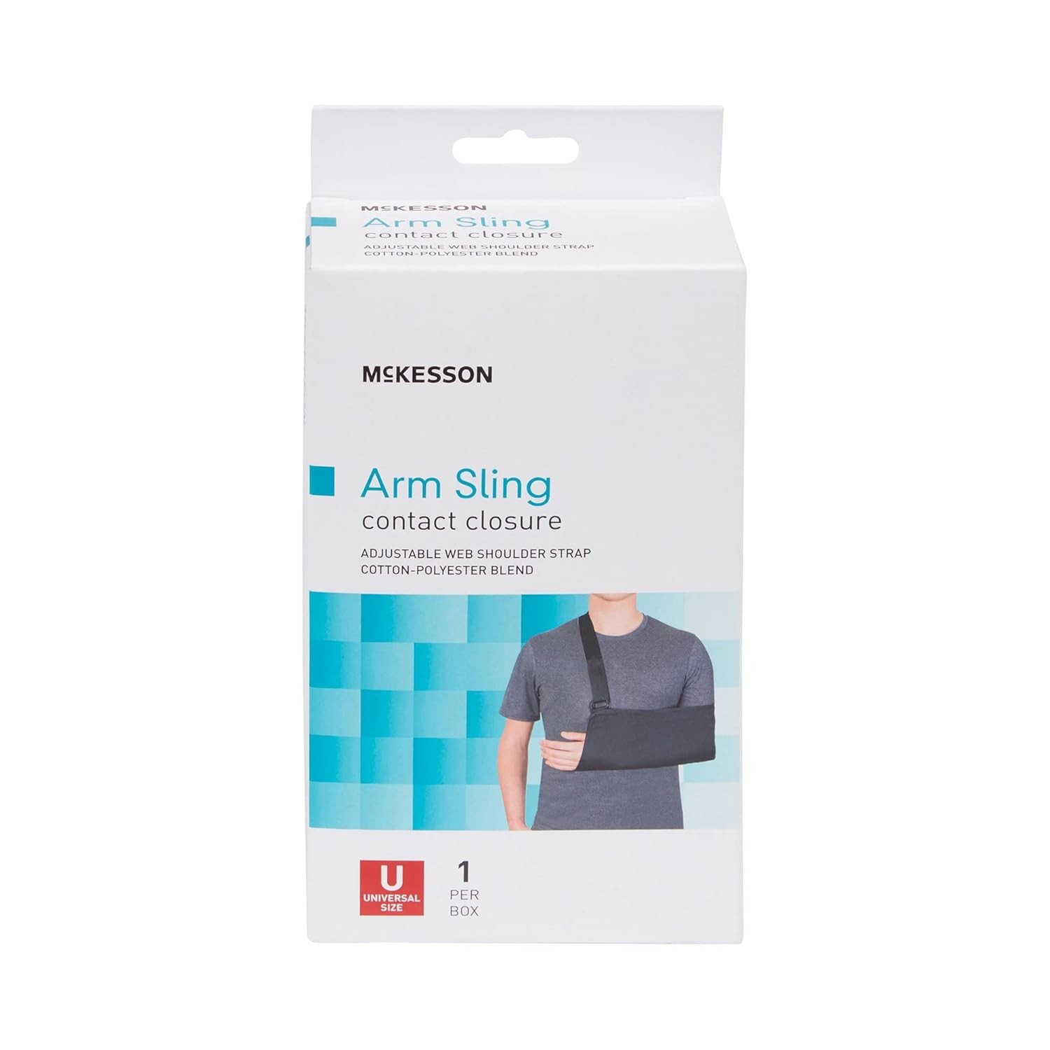 McKesson Arm Sling Shoulder Strap Adjustable Strap Cotton/Polyester Black 7 1/2