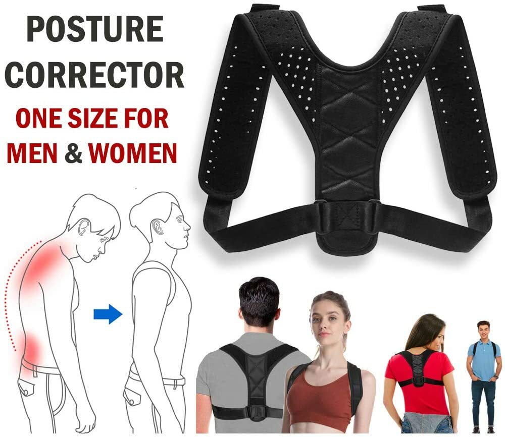 Double Shoulder Brace Torn Rotator Cuff Pain Relief Support Therapy Sleeve Belt