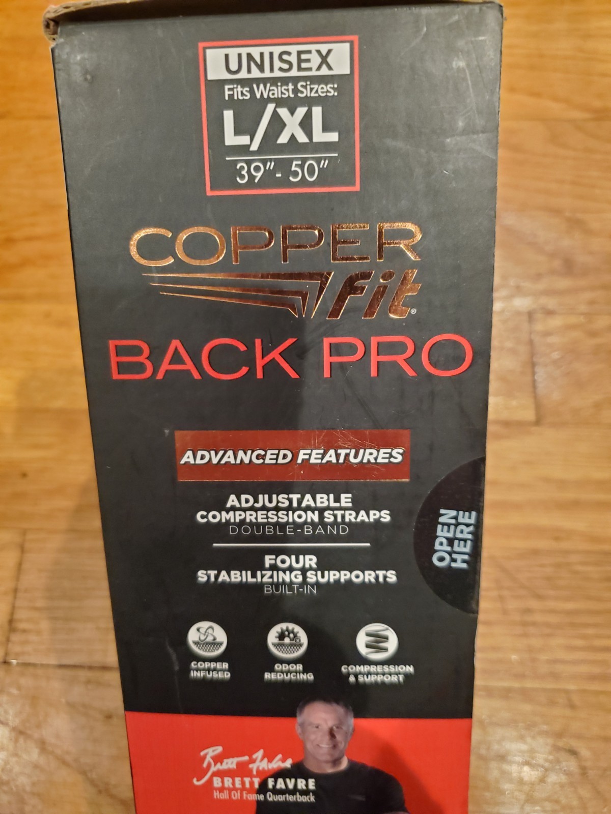 Copper Fit Back Pro Compression & Support Adjustable Straps – L/XL