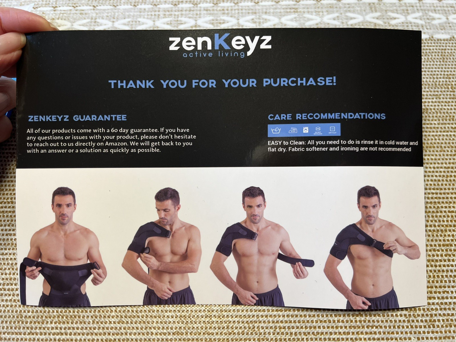 ZenKeyz Copper Compression Shoulder Brace Support Men Women Size XSmall New