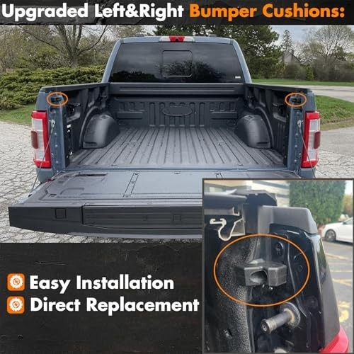 Upgraded Left & Right Tailgate Bumper Stopper Rubber Bushing FL3Z99439A00A Compa