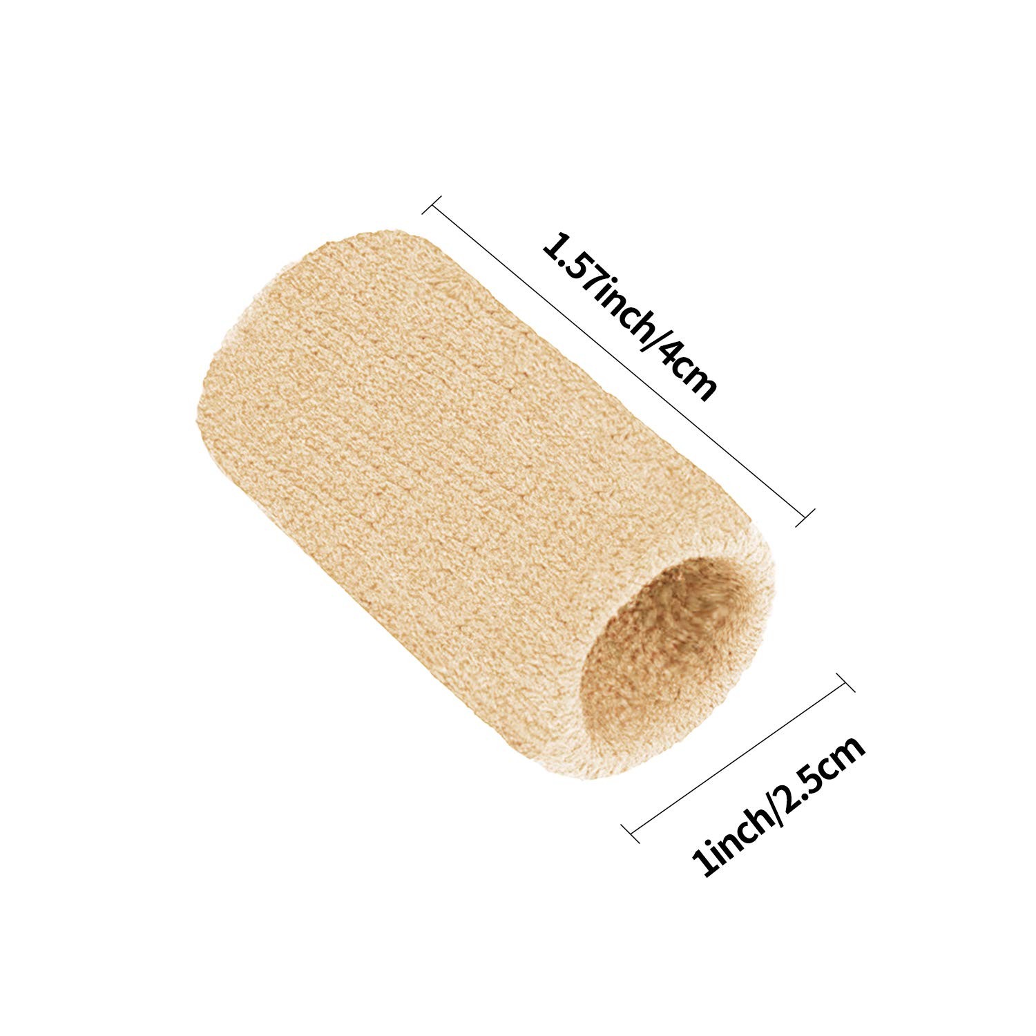 Senkary 20 Pieces Finger Compression Sleeves 20 Count (Pack of 1), Beige