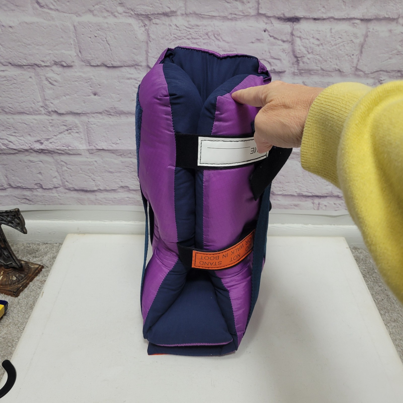 NEW Primo Heelcheck Offloading Heel Protector Boot Purple Calf Size 12.5 – 17″
