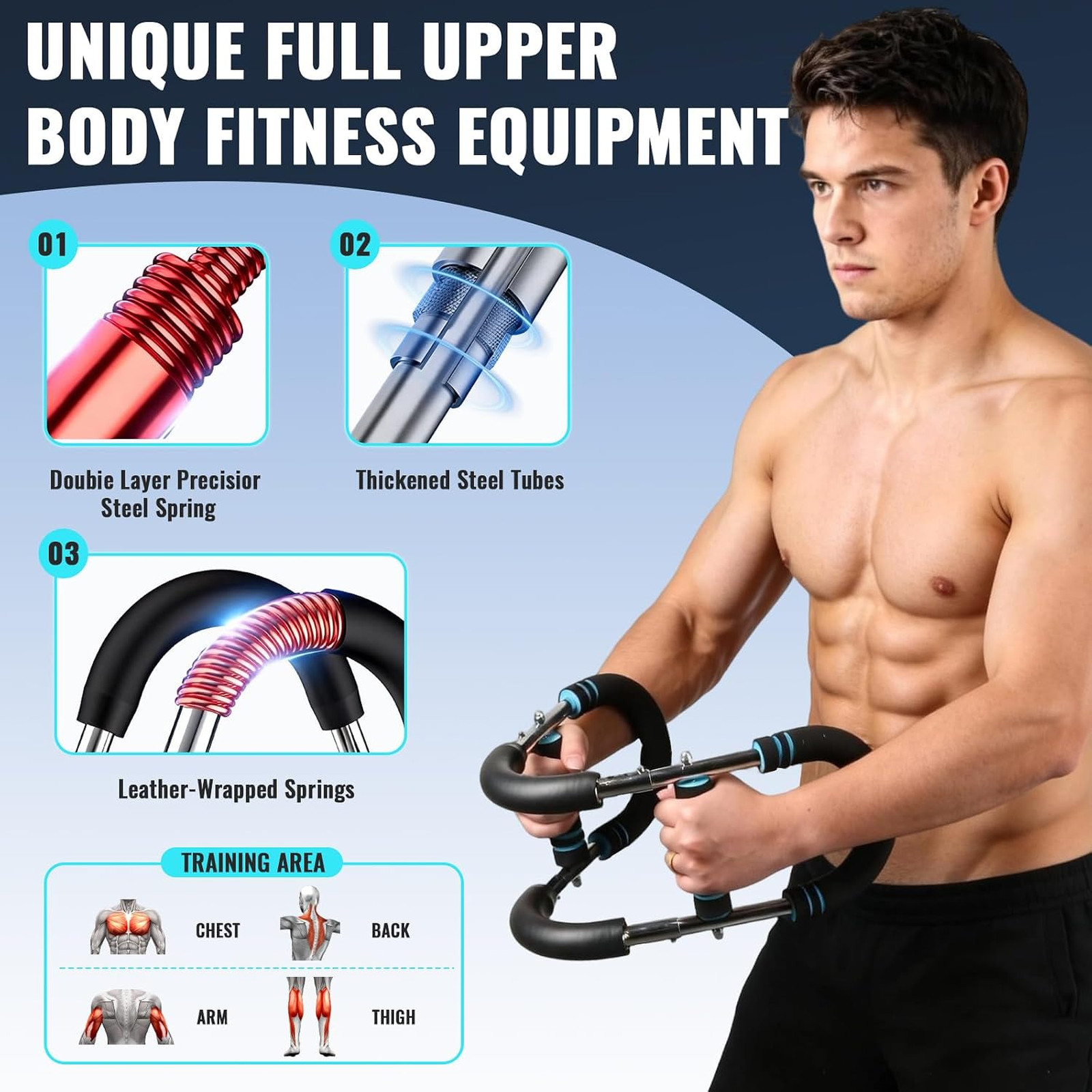 Twister Arm Trainer Adjustable Upper Body Fitness Equipment for Men Women Home