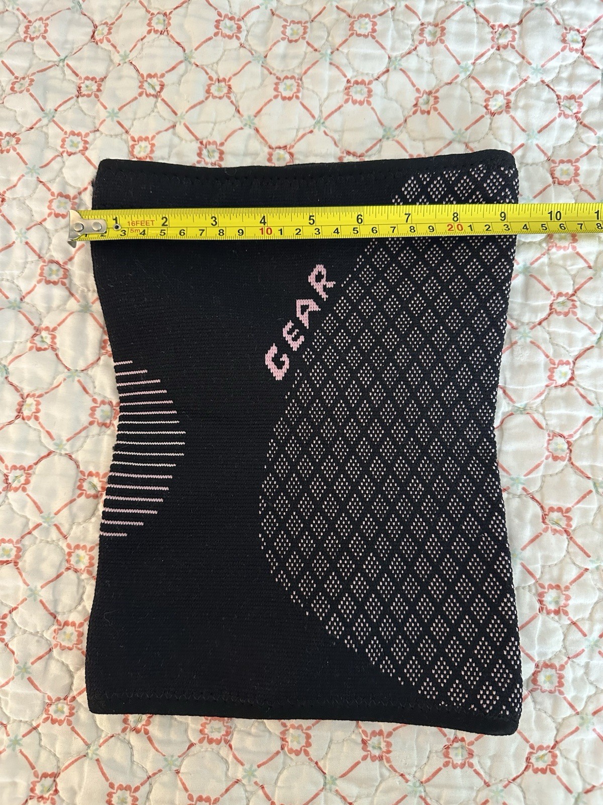 Physix Gear compression knee sleeve Black w/ Pastel Pink Size XXL