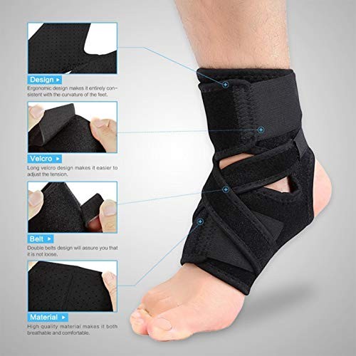 Ankle Brace, Breathable Adjustable Compression Foot Drop Ankle Brace