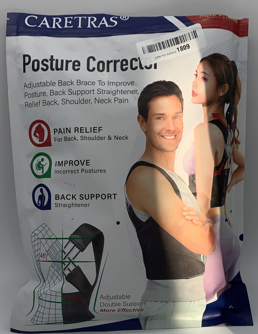 Posture Corrector For Women & Men Caretras Back & Shoulder Brace Size LG