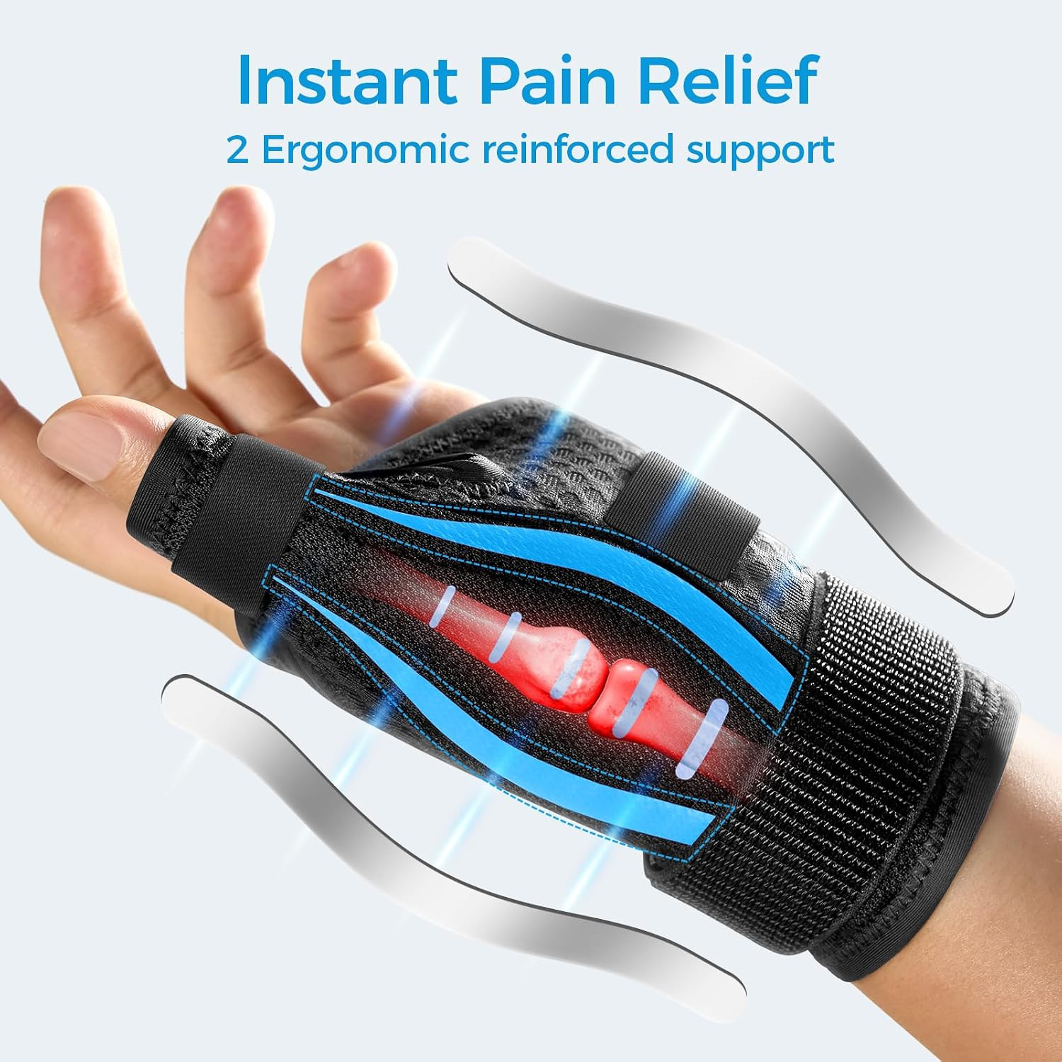 Thumb Brace Right/Left Hand, Thumb Spica Splint Hand Brace for Arthritis Pain…