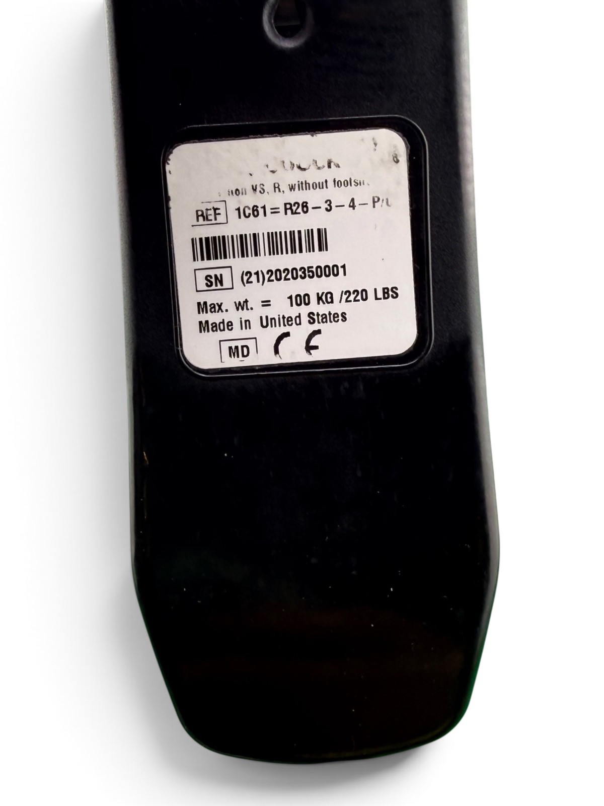 Otto Bock 1C61 vertical shock prosthetic foot, Size 26, Category 3-4, right
