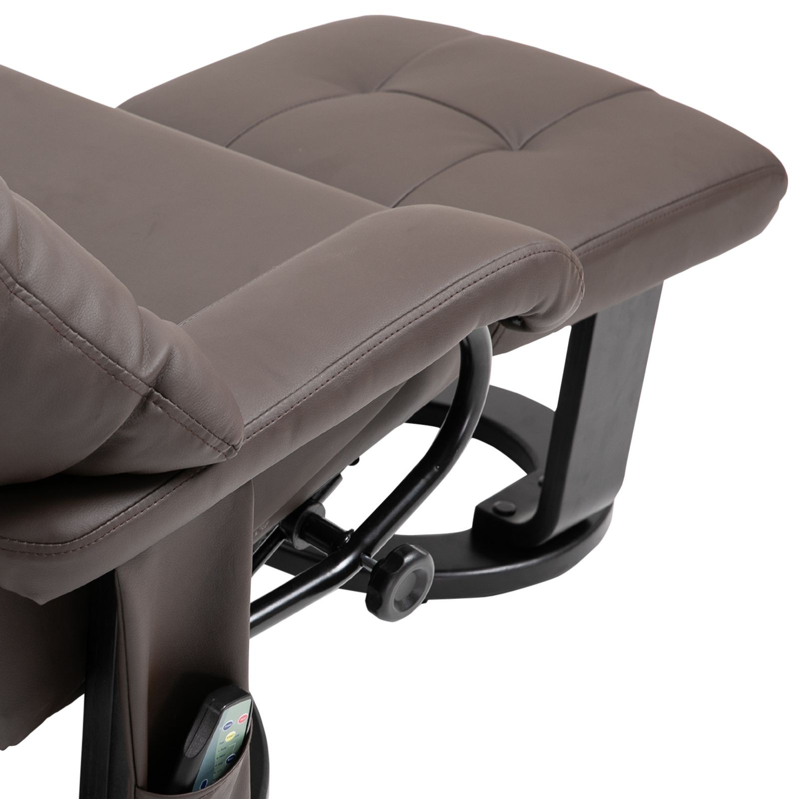 Massage Recliner Chair with Ottoman, 360° Swivel, 10 – Point Vibration, Remote
