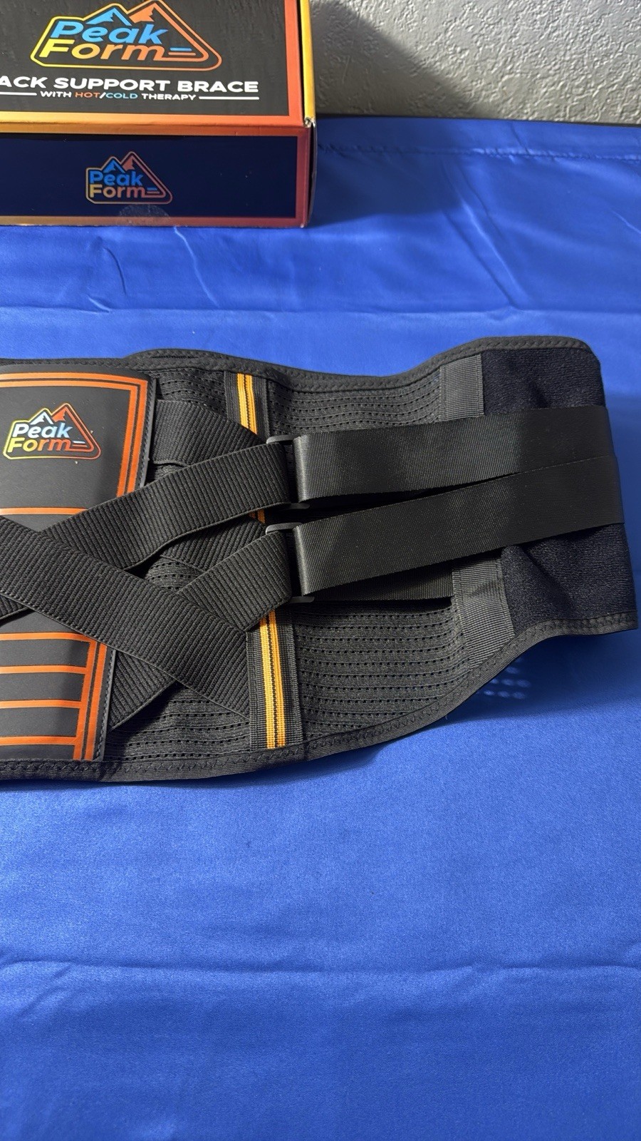 Peak Form Back Support Brace – NEW (No Gel Pack Included)