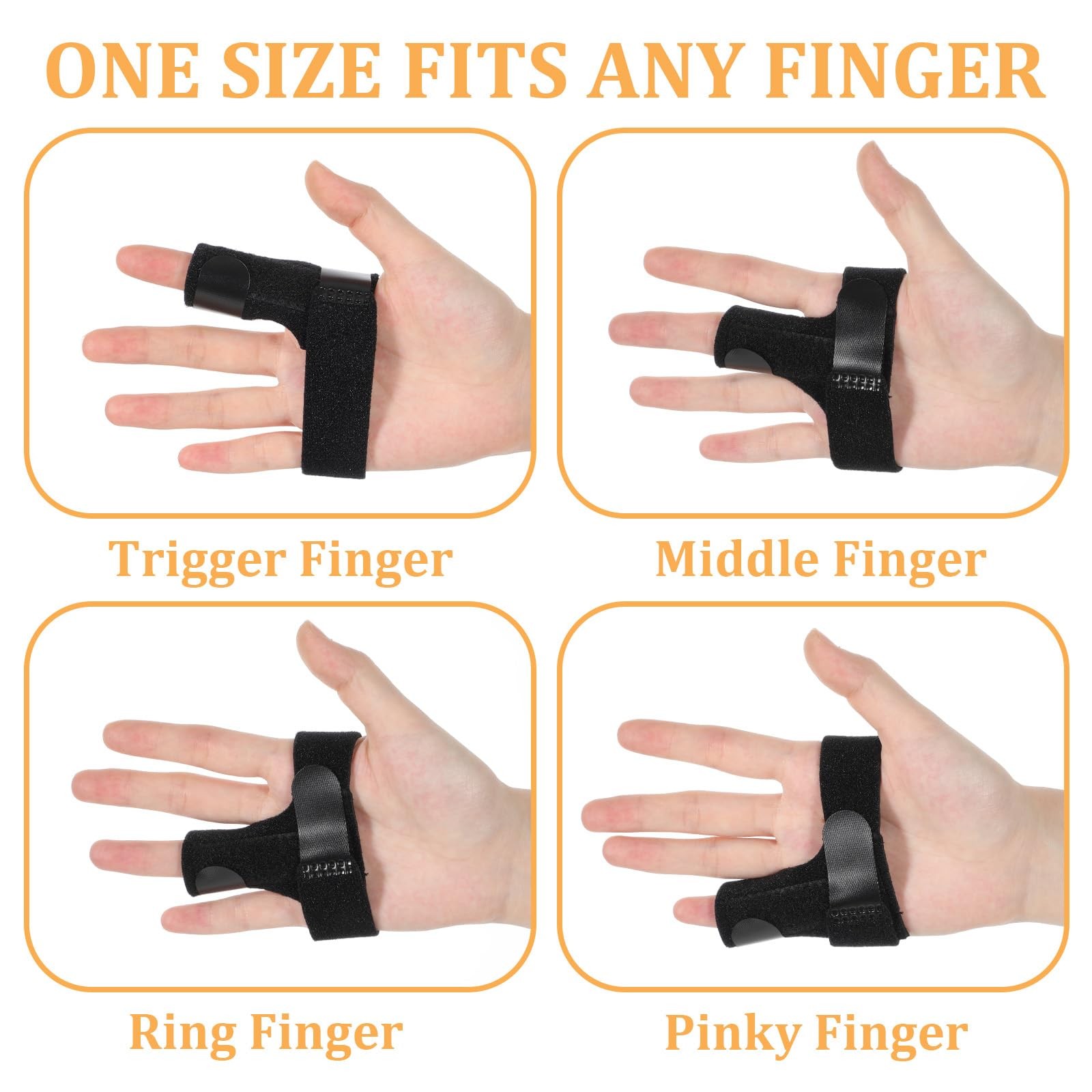 Trigger Finger Splint Finger Brace Support Stabilizer for Injury Sprain Mallet