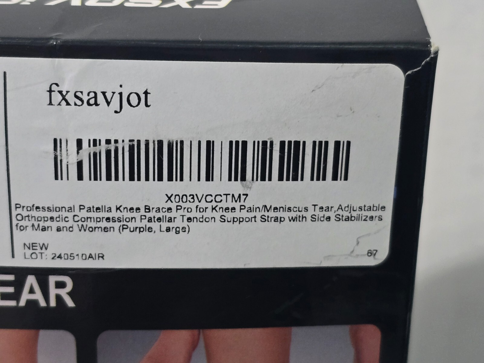 FXSAVJOT Patella Knee Brace for Pain Relief, Medical Knee Support