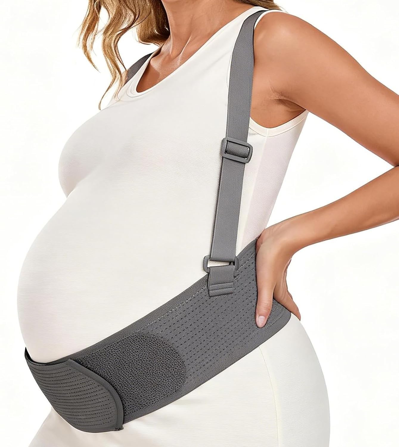 Pregnancy Belly Bands Maternity Support Belt Lower Abdominal Gray Pregnancy
