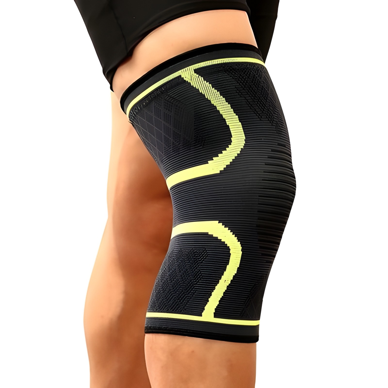 Knee Compression Sleeve Brace Support Pain Relief Arthritis Sport Joint XL New