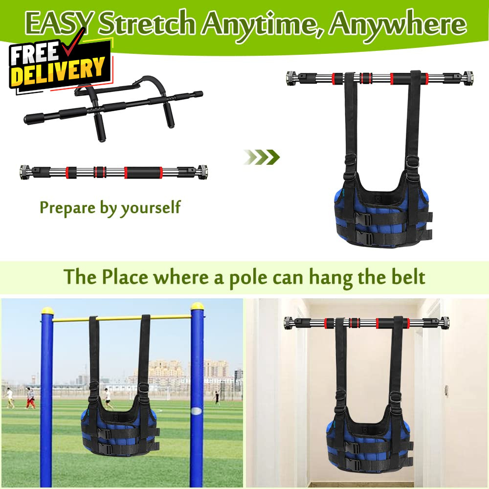 Back Stretcher Harness for Spinal Decompression Lumbar Traction Belt & Inversion