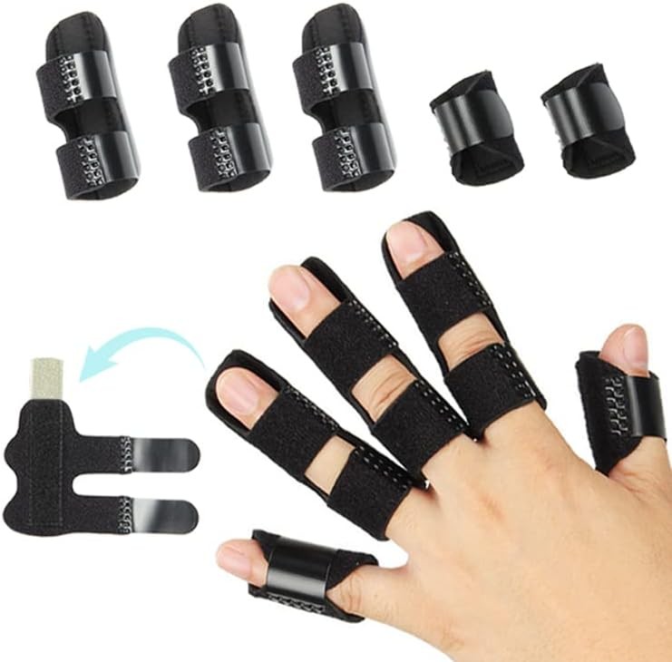 5 Pcs Trigger Finger Splint , Finger Brace for Straightening or Support for Fing
