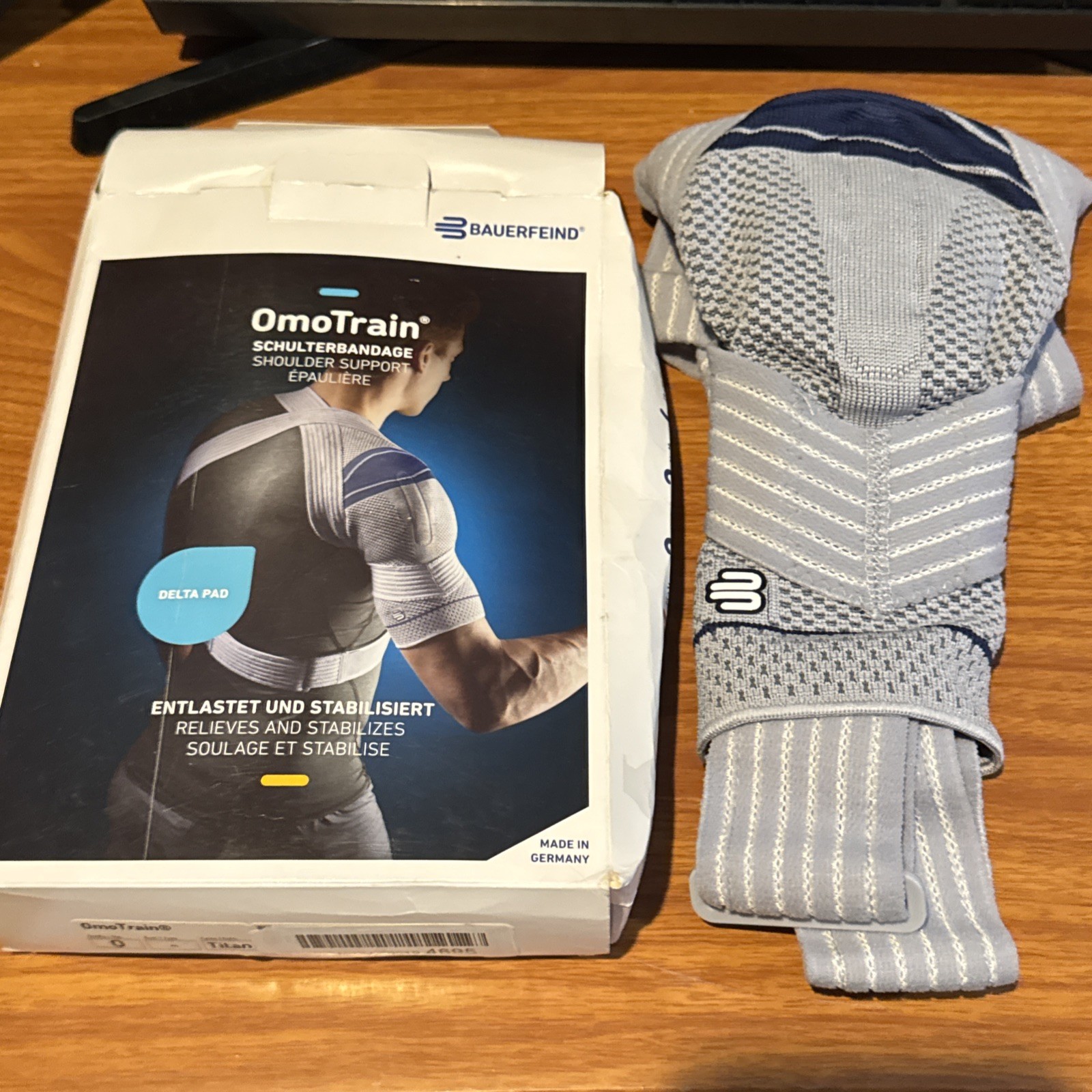 Bauerfeind OmoTrain Shoulder Brace Pain Relief & Support, Size 0 , Titan