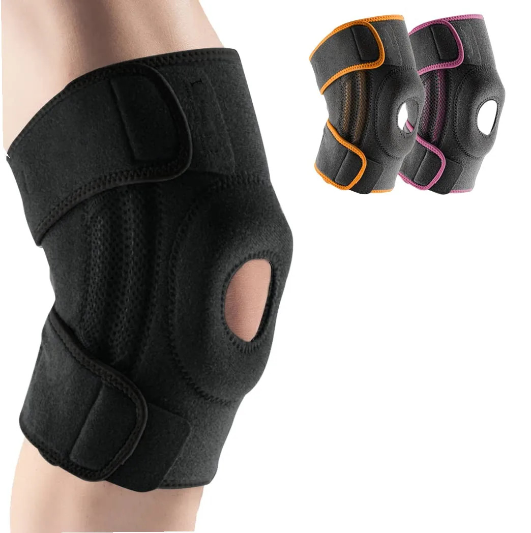 One piece Pressurized Silicone Anti Slip Knee Pads, Sports, Running, Fitness, Ou