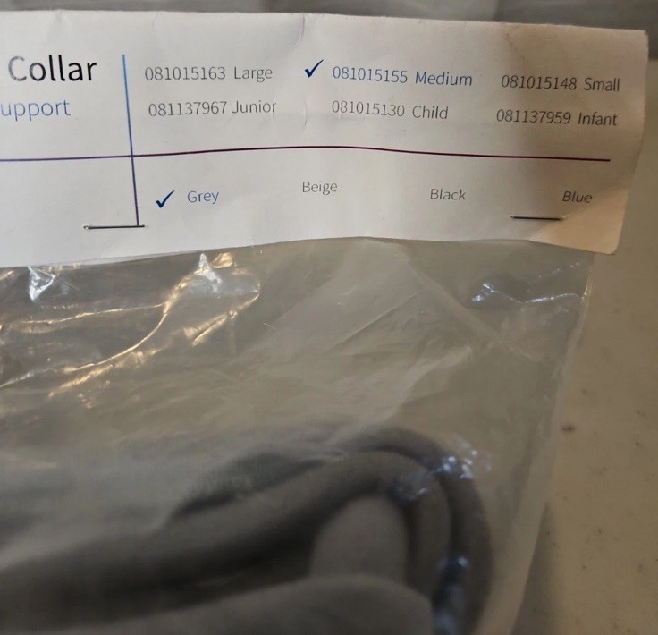The Headmaster Collar Size Medium Grey 081015155 Symmetric Designs NEW