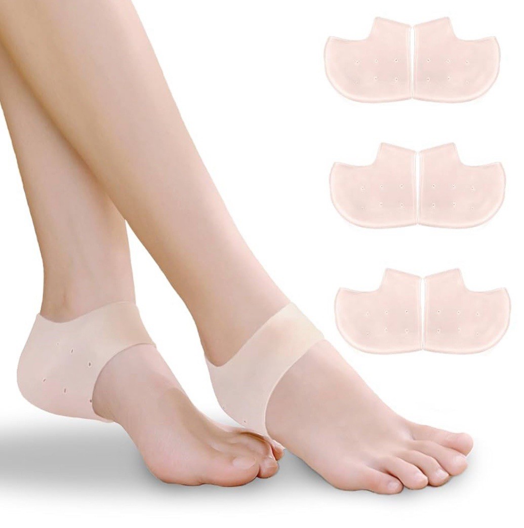 Gel Heel Cups (3 Pair) – Silicone – Moisturizing and Protective