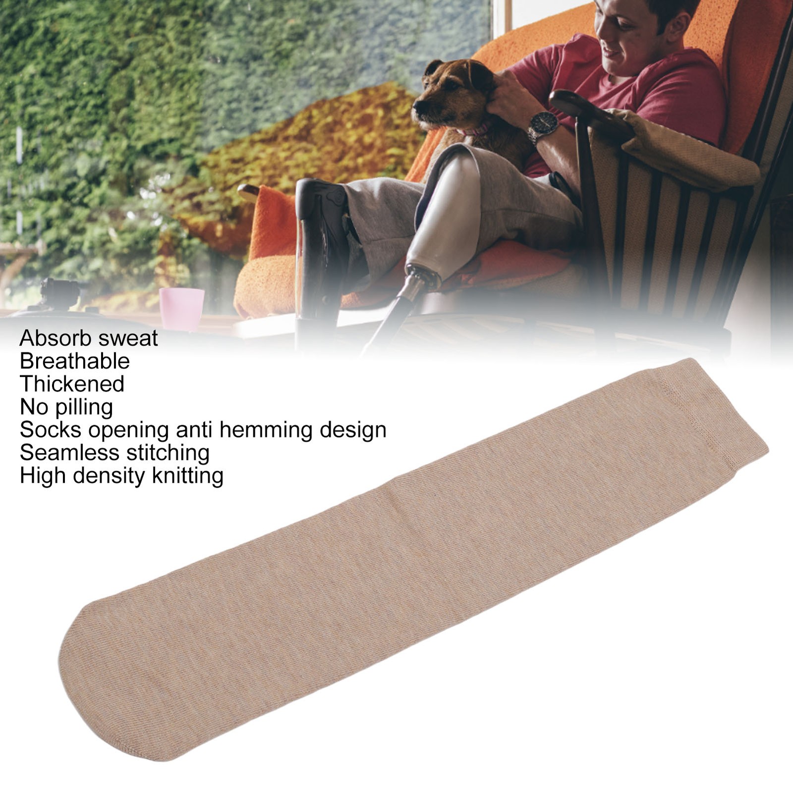 Amputee Socks Soft Thickened For Protection At Home